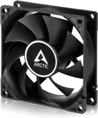 Arctic Cooling F8 PWM Black 80mm 8cm Black PC Gaming Case Fan 4-Pin 31 CFM