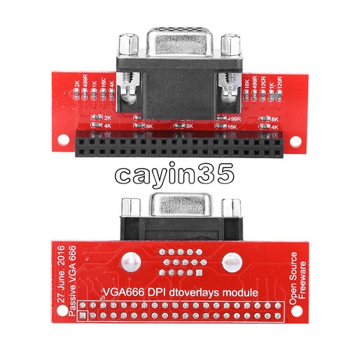 Gert-VGA 666 Adapter Board For Raspberry Pi - VGA Display Connection Module