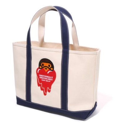 【 BAPE X EU 】 BABY MILO TOTE BAG トートバッグ BAPE X EU 】BABY MILO TOTE BAG EMOTIONALLY UNAVAILABLE rare cute