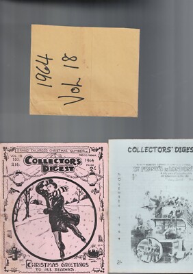COLLECTORS DIGEST ,  COMPLETE FULL YEAR ( 12 ), HERBERT LECKENBY ,1964 vol 18