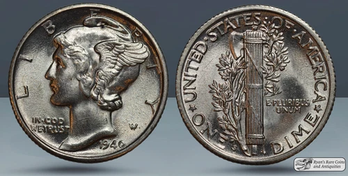 1940 S Mercury Dime, Gem Brilliant Uncirculated, Ryan's Rare Coins, C7715