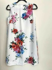 DOLCE & GABBANA FLORAL SLEEVELESS DRESS Sz 42 IT