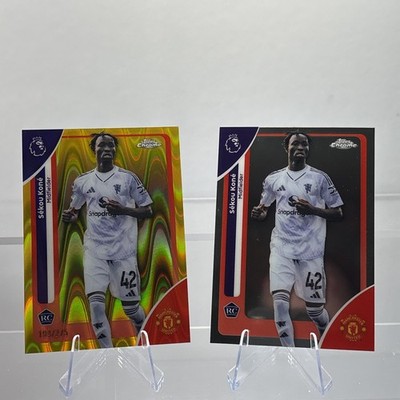 2026 Premier LEAGUE Topps Chrome Sekou Kone 2-Card Rookie Lot /275 + Base
