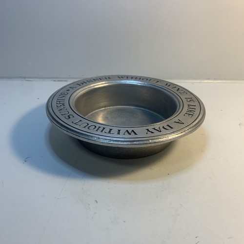 Vintage Wilton Metal Wine Bottle Holder Coaster / Trinket Dish USA  6 3/4" - Afbeelding 2 van 8