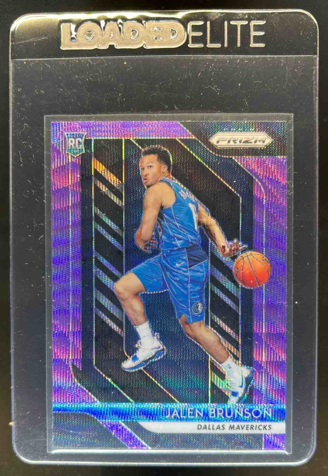 2018-19 Prizm Jalen Brunson RC Prizms Purple Wave #250 Mavericks
