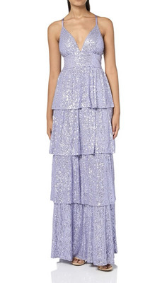 Speechless Women's Tiered Full Length Party Dress-SIZE 11