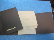 BRITISH AIRWAYS CONCORDE AIRPLANE BROWN STATIONARY WRITING SET PASSENGER GIFT