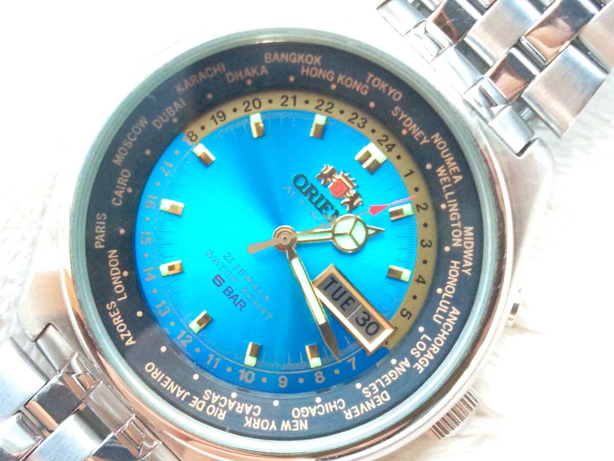 ORIENT World Time Diver Blue Automatic - image 3