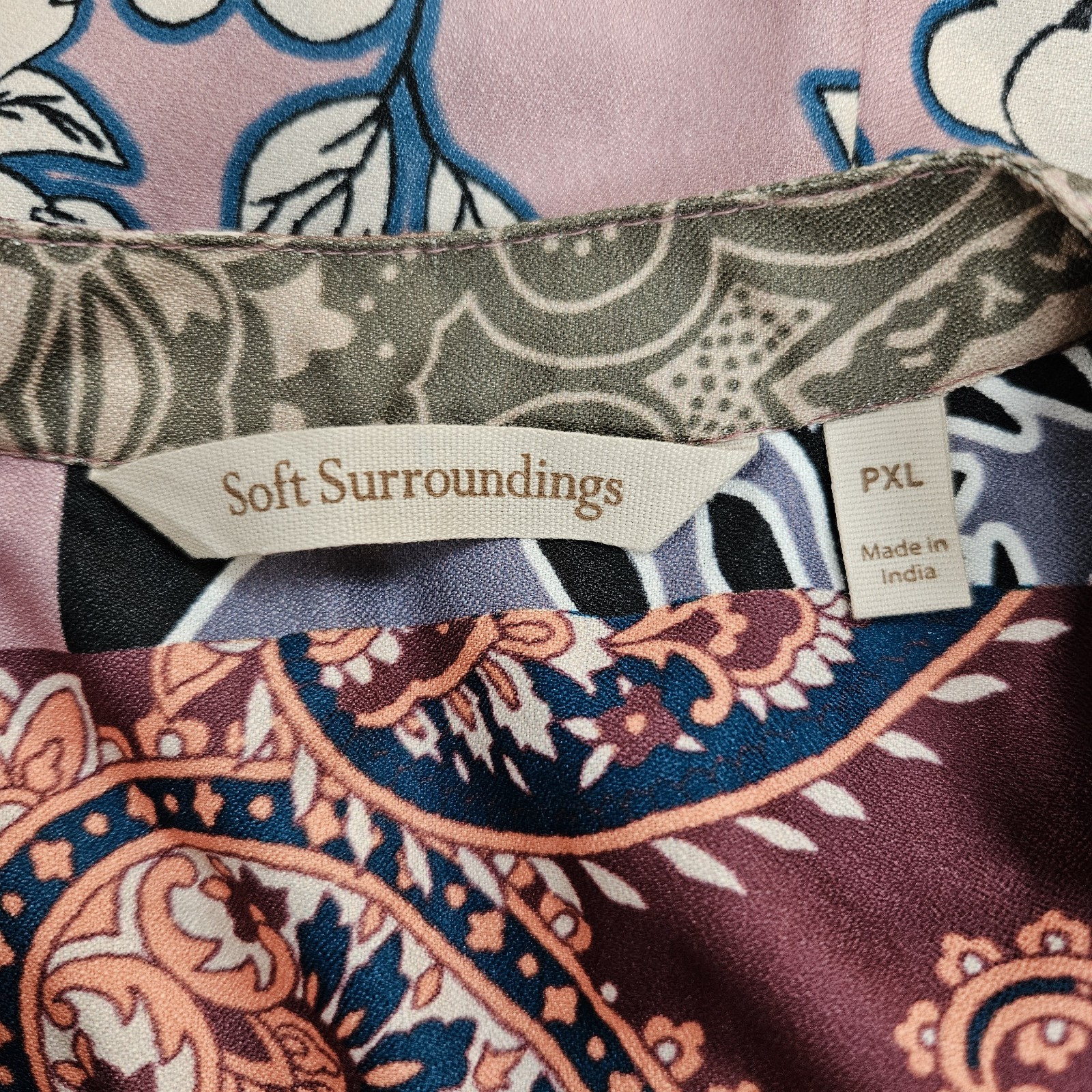 Soft Surroundings Tunic Patchwork Alvadore Fleur … - image 8