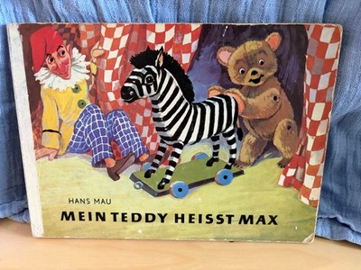 KULT-DDR-KINDER-PAPP-BUCH-MEIN TEDDY HEISST MAX-HANS MAU-17AUFLAGE-1978-KINDER-
