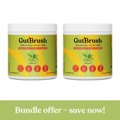 GutBrush Digestive Dietary 6 in 1 Natural Soluble Fiber Supplement - Vegan