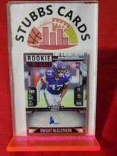 2024 Panini Contenders Optic Dwight McGlothern (RC)Rookie Ticket Auto Vikings