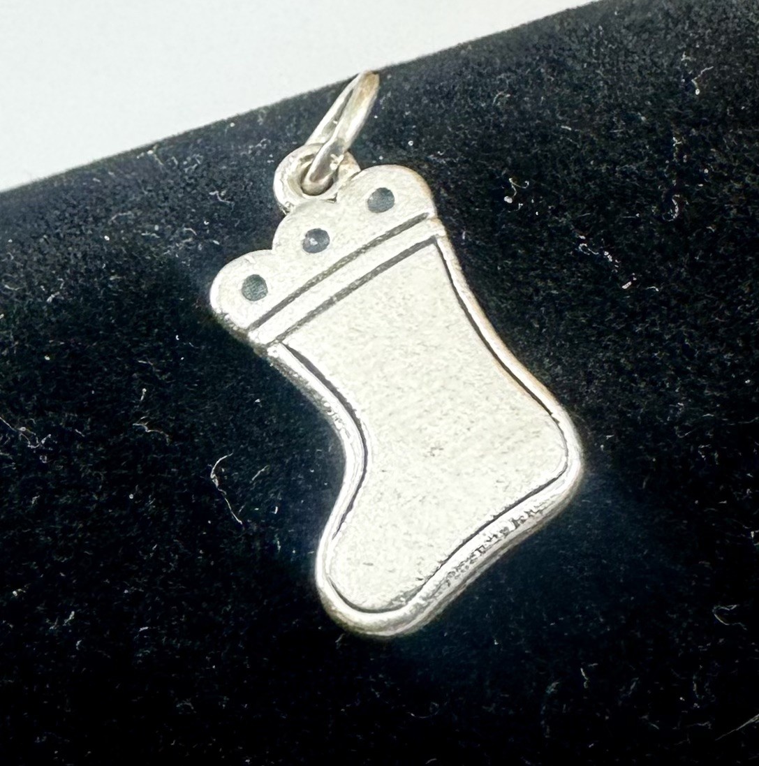 JAMES AVERY Sterling Silver Stocking Christmas Ho… - image 1