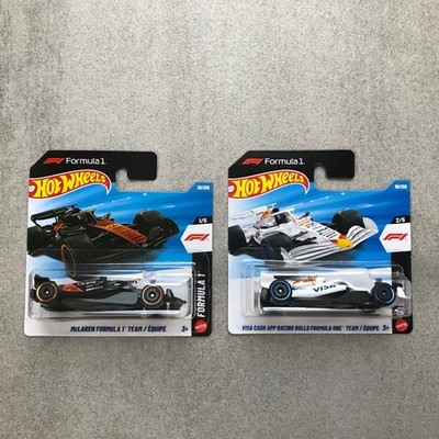 Hot Wheels 2 Pack VISA CASH APP Racing Bulls one McLaren Formula 1 Team OVP F1