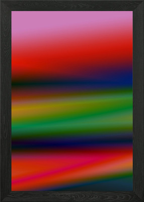Gerahmtes Wandbild Poster Leinwanddruck Bild rot blau grün Farbverlauf