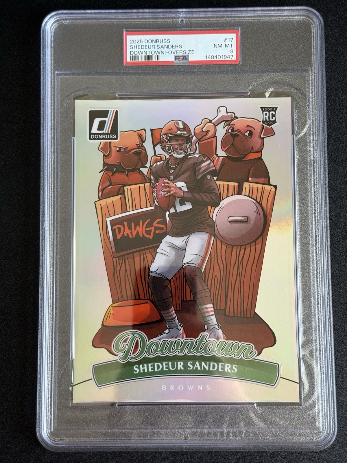 Shedeur Sanders Panini Donruss Downtown #17 Oversize