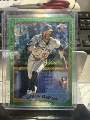 Topps Update 2024 Austin Martin RC 1989 Chrome Silver Pack Green /99 T89-CU3