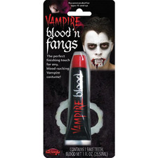 Vampire Blood Glow in the Dark Fangs Halloween Costume Kit - Fun World