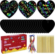 Safe and Creative 48 PCS Valentine's Crafts Set - Perfect for Classroom Fun