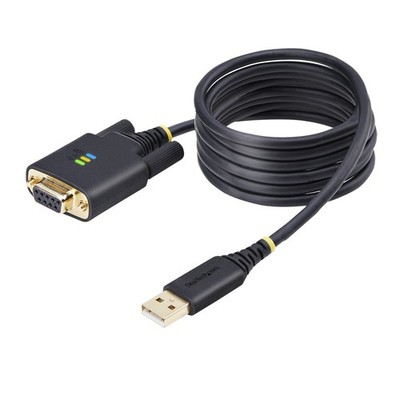 Startech 6.6FT (2M) USB TO NULL MODEM SERIAL ADAPTER CABLE COM RETENTION FTDI...