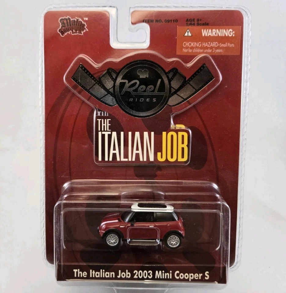 MALIBU INTERNATIONAL THE ITALIAN JOB 2003 MINI COOPER S Lot of 2 Red & Blue - Image 2 of 4