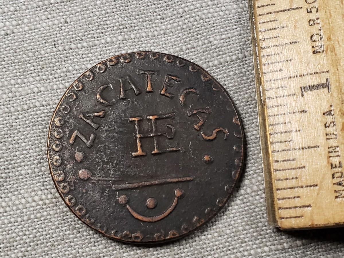Hacienda Token Coin Zacatecas 1883 Una Carga De Lena Load Of