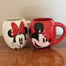 Disney Mickey Mouse & Minnie Mouse Mug Set of...