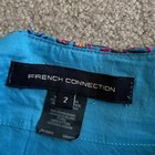 French Connection Vintage A-line Skirt Vibrant Blue Embroidered Summer OOTD US2 — photo 2