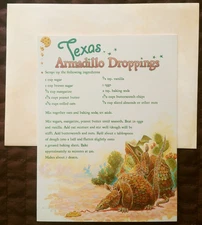 "Armadillo Chips", (1) Leanin Tree Birthday Greeting Card, New With (1) Envelope