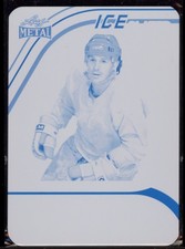 2024 Joe Mullen Leaf Metal Hockey Legends ICEolated Cyan Printing Plate 1/1