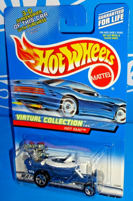 Hot Wheels 2000 Virtual Collection #101 Hot Seat Blue & White w/ 5SPs