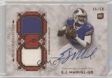2013 Topps Museum Collection Copper 6/50 EJ Manuel #SSDRA-EJM Auto nd3