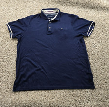 Ted Baker Polo Shirt Mens Size 5 Blue Short Sleeve Pullover Casual