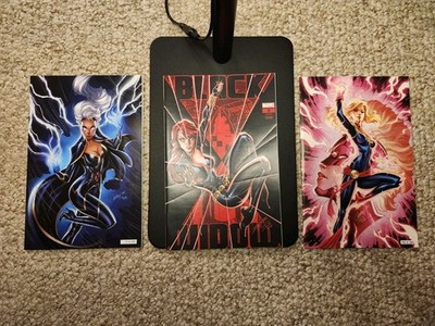 Marvel Variant Cover Lot Black Widow #3 Captain Marvel #7 House of X #5 Campbell