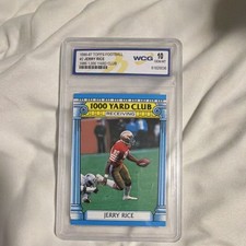 Topps 1986 Jerry Rice #2 1000 Yard Club Insert WCG 10 San Francisco 49ers