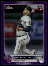 2022 Topps Chrome Update #USC137 Josh Winder Purple Refractor