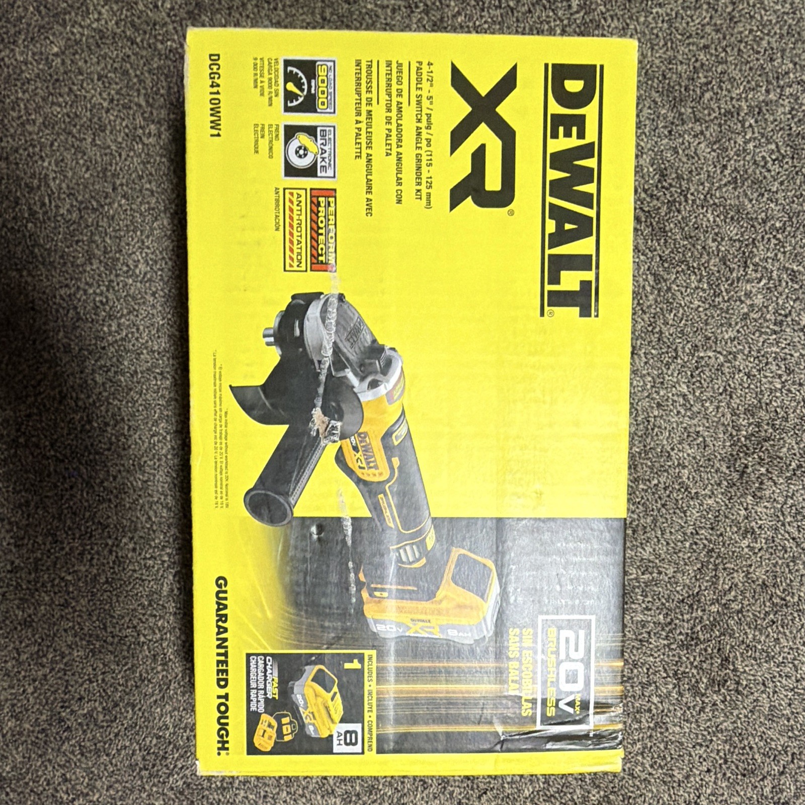 DEWALT XR 20V MAX Brushless 4-1/2 in Angle Grinder DCG410WW1