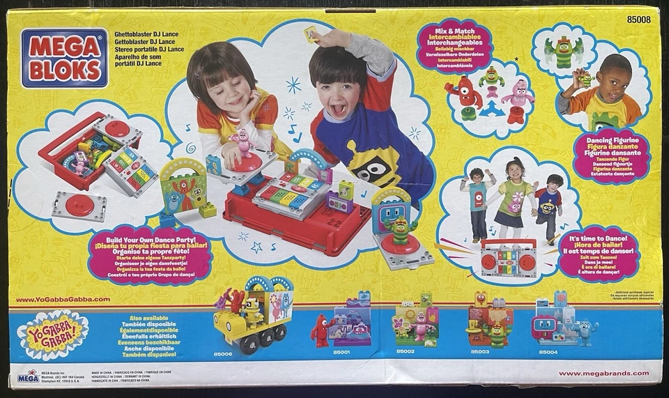 *RARE* 2009 Mega Bloks Yo Gabba Gabba DJ Lance Boombox ***NEW IN BOX!!!*** - Image 2 of 4