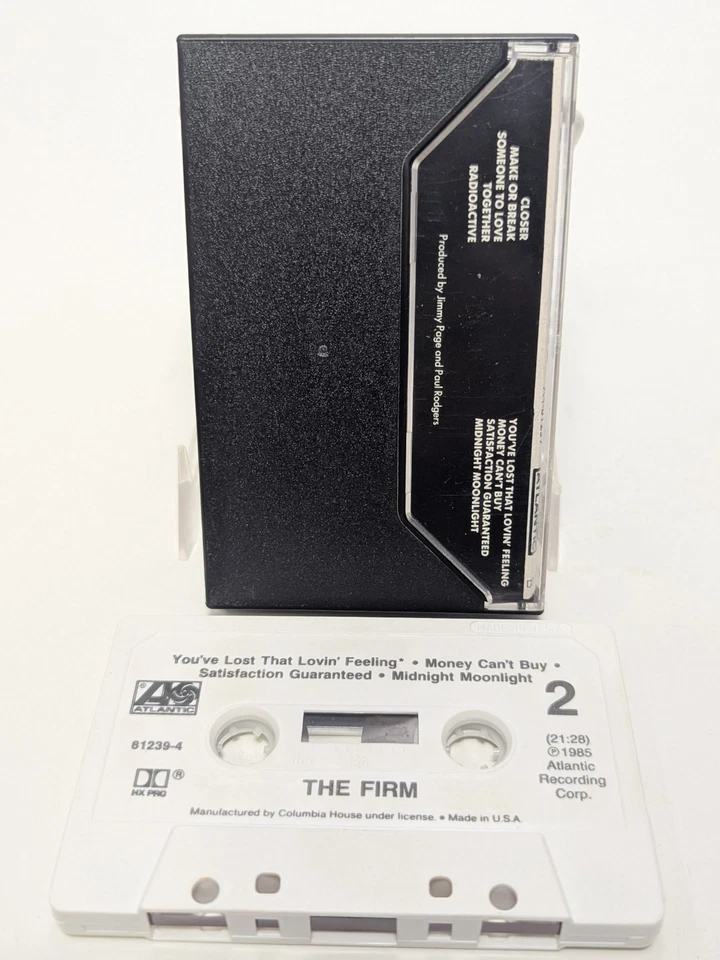 Original & Rare Cassette Tape 80s Rock The Firm Jimmy Page Paul Rodgers - Image 2 of 2