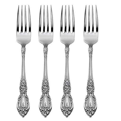 Oneida Wordsworth Set of 4 Dinner Forks, Silver  Assorted St