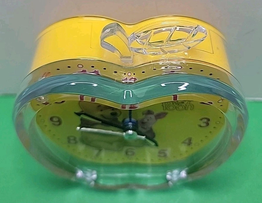 Collectible Apple Shaped Winnie The Pooh And Tiger To Desk Alarm Clock - Clean. - Image 2 of 4