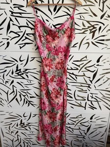 paper heart maxi dress Adjustable Straps Smock Style Front Adjustable Back Tie Sash Elastic Lower Back Bottom Ruffled Tier 100% Rayon Nwt Paper heart ladies maxi -