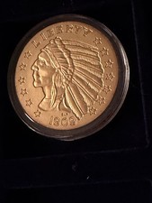 Premium Wooden Coin Display Case w/ 2 Velvet Trays   Collector Box