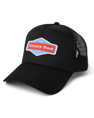 NEW Happy Dad Hard Seltzer Black Mesh Trucker Hat Cap Nelk Full Send