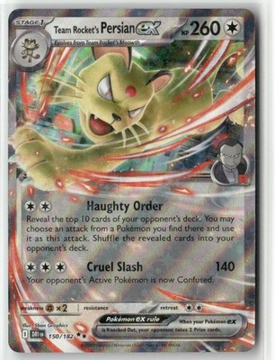 Team Rocket's Persian ex - Double Rare SV10: Destined Rivals 150/182 NM