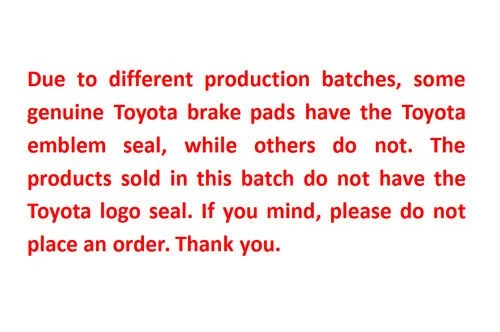 Pastillas de freno traseras originales Toyota Corolla Prius 2009-2019 hechas en EE. UU. Foto 4 de 4