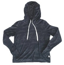 Vuori Halo Essential Hoodie Pullover Sweatshirt Womens Medium Gray Camo VW226