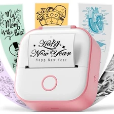 Phomemo T02 Thermal Printer Smartphone Compatible Mini Mobile Printer Portable