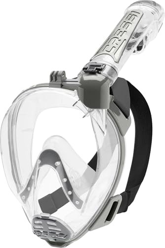 Cressi Duke Full Face Mask, Maschera Integrale Grande Visione Snorkel Dry Con Su
