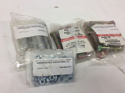 Zinc Yell M6 Nuts Assorted Nuts and Bolts 2 1/2'' 3''